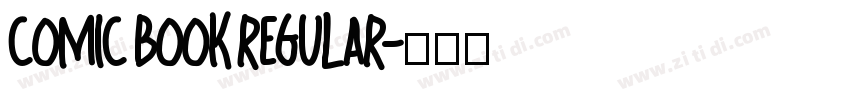 comic book regular字体转换